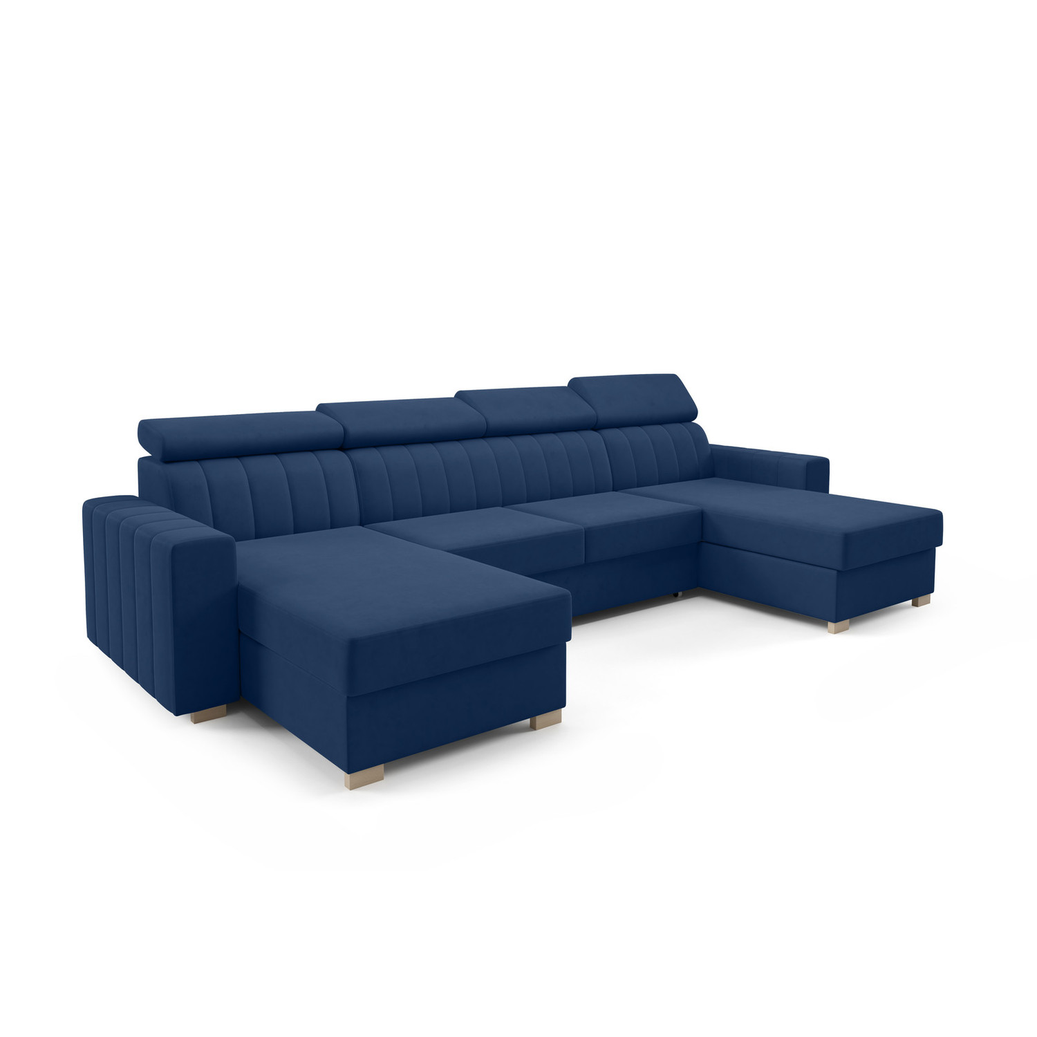 Rozkládací sedací souprava LAOS U Modrá SG nabytek