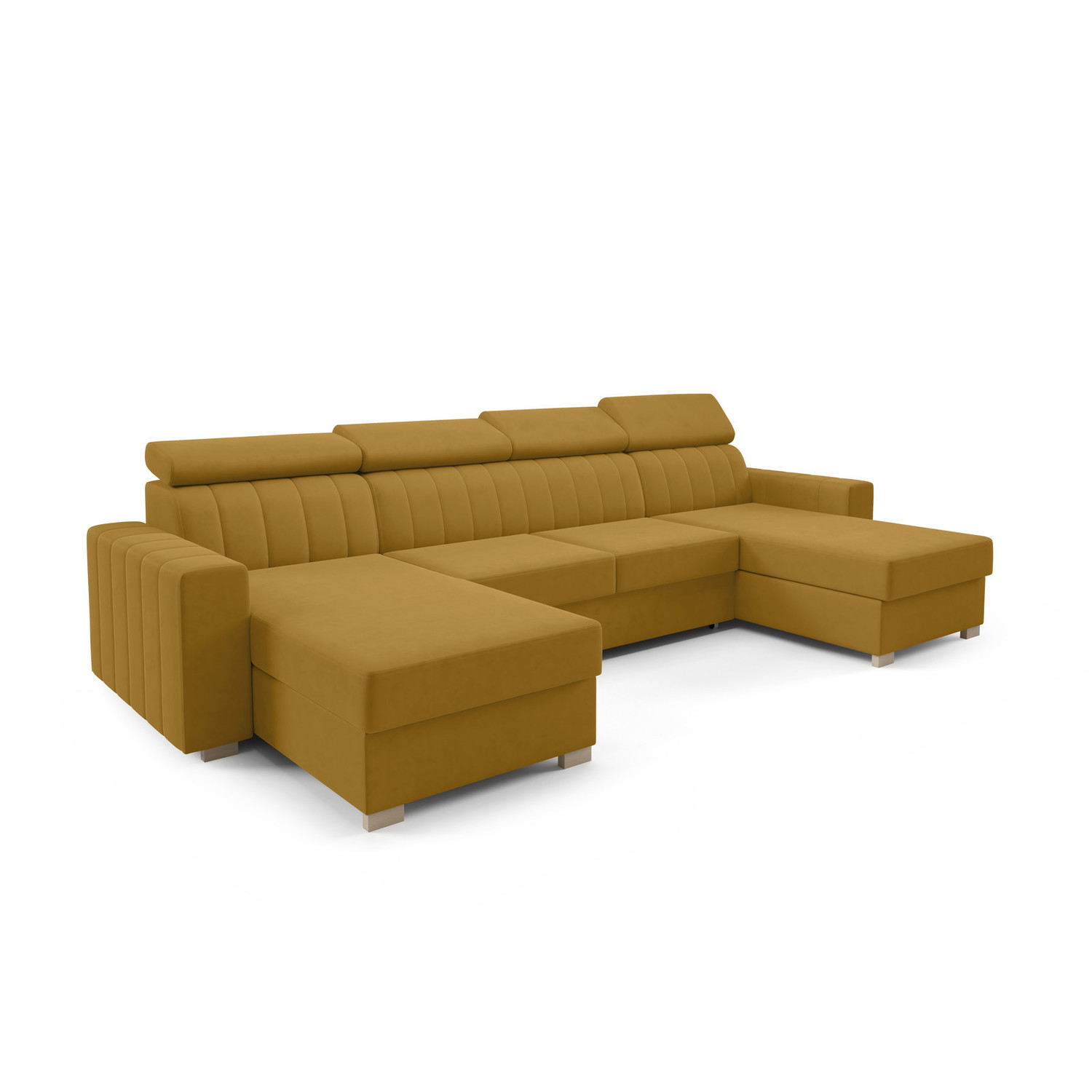 Rozkládací sedací souprava LAOS U Žlutá SG nabytek