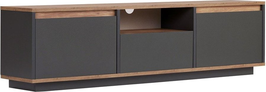 Antracitový TV stolek 160x42x30 cm Sentinel – Kalune Design Kalune Design