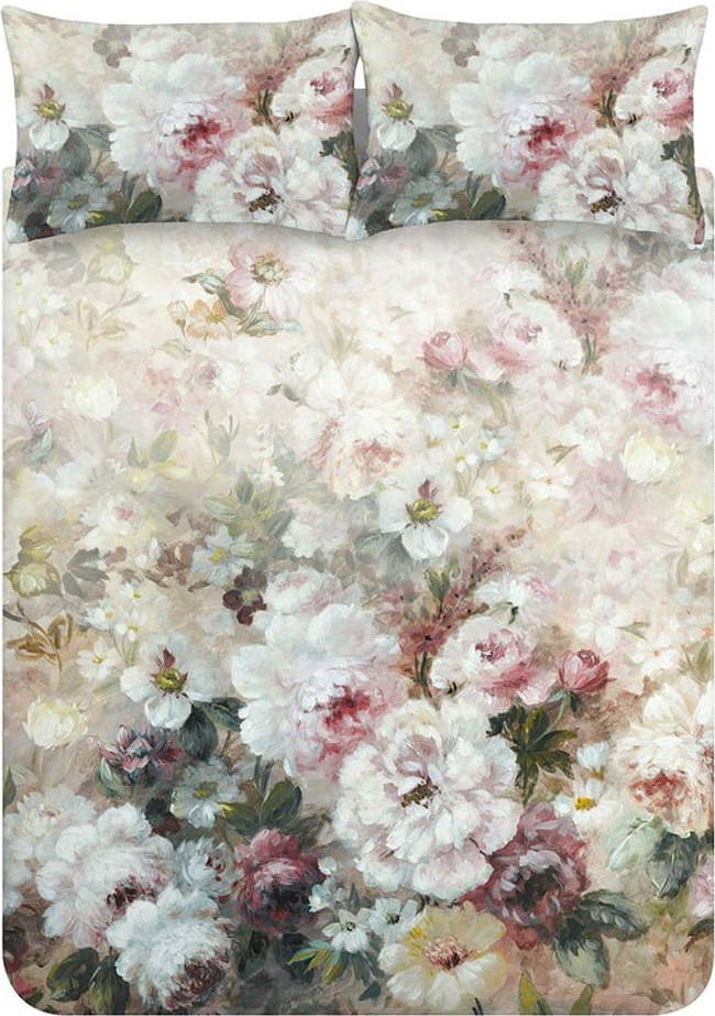 Bavlněné prodloužené povlečení na dvoulůžko 230x220 cm Rose Bloom – RHS RHS