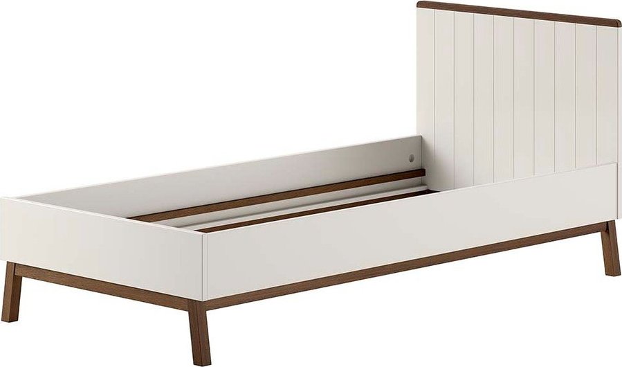 Béžová dětská postel z borovicového dřeva bez roštu 90x200 cm Sezane – Vipack Vipack