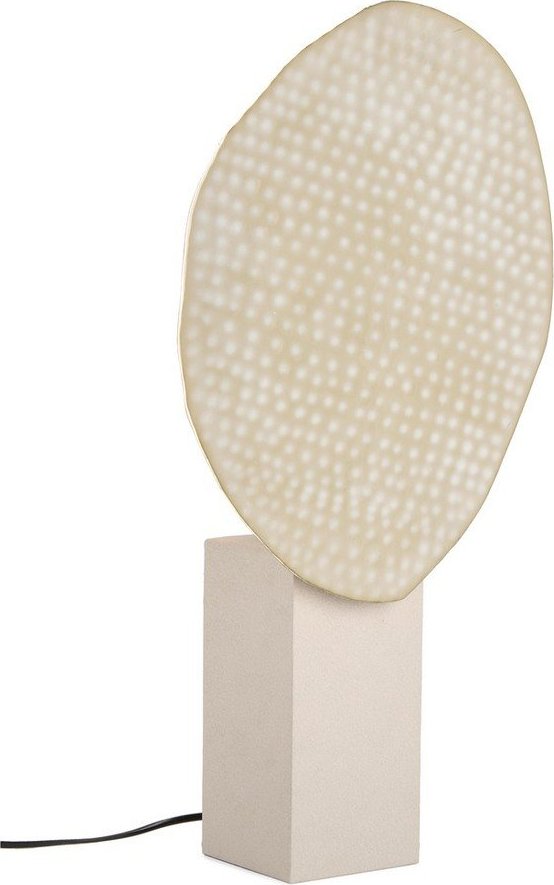 Béžová kovová stolní lampa s kovovým stínidlem (výška 57 cm) Neev – Bizzotto Bizzotto