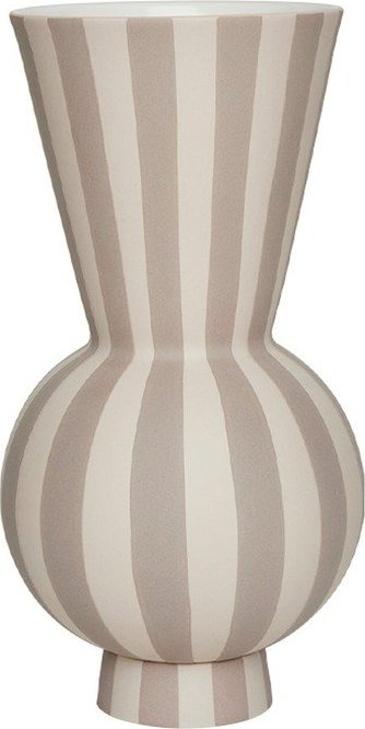 Béžová ručně vyrobená váza z kameniny (výška 28 cm) Toppu – OYOY Living Design Oyoy Living Design