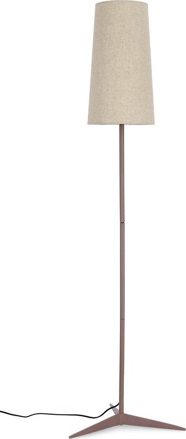 Béžová stojací lampa s textilním stínidlem (výška 166 cm) Assam – Bizzotto Bizzotto