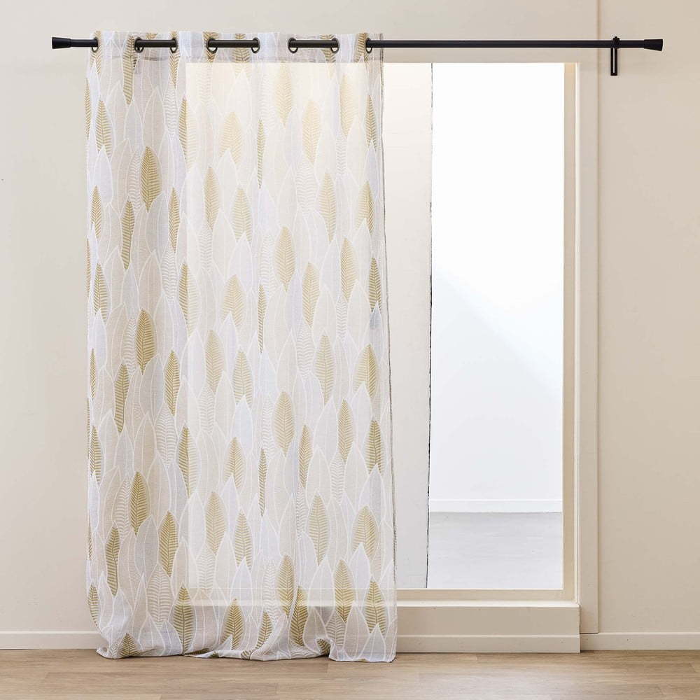 Béžová voálová záclona 140x280 cm Kim – douceur d'intérieur Douceur d intérieur