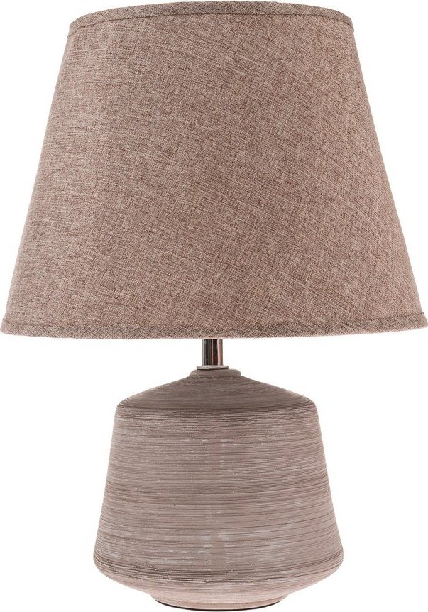 Béžová/světle hnědá keramická stolní lampa s textilním stínidlem (výška 33 cm) Filia – Dakls Dakls
