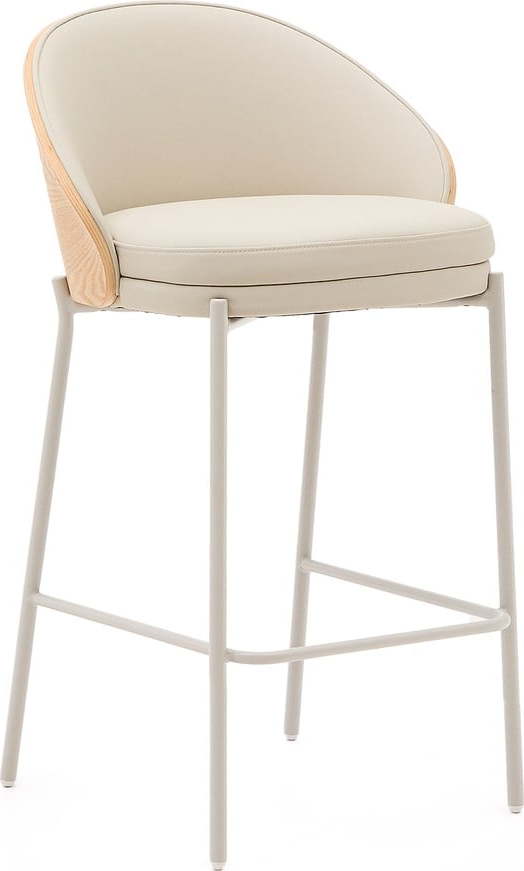 Béžová/v přírodní barvě barová židle (výška sedáku 65 cm) Eamy – Kave Home Kave Home