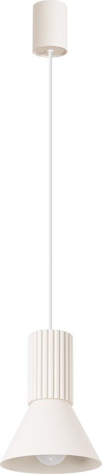 Béžové kovové závěsné svítidlo ø 14 cm Niru – Sollux Sollux