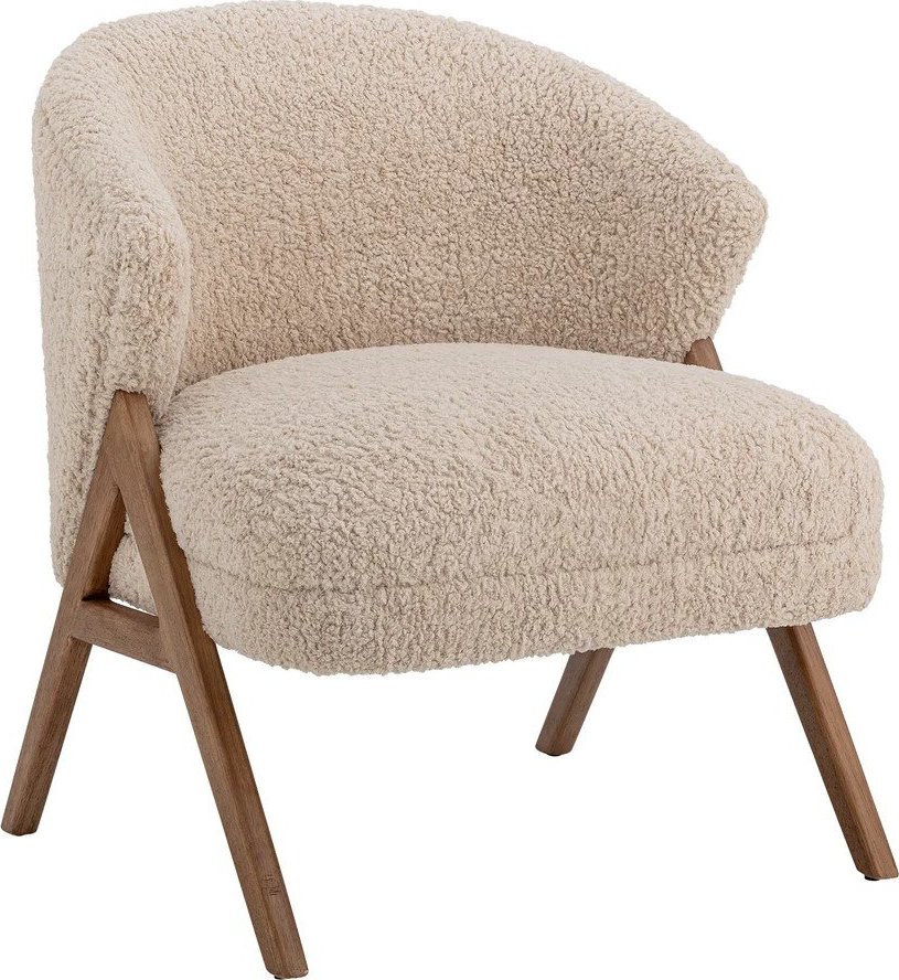 Béžové křeslo z textilie bouclé Camino – Bloomingville Bloomingville