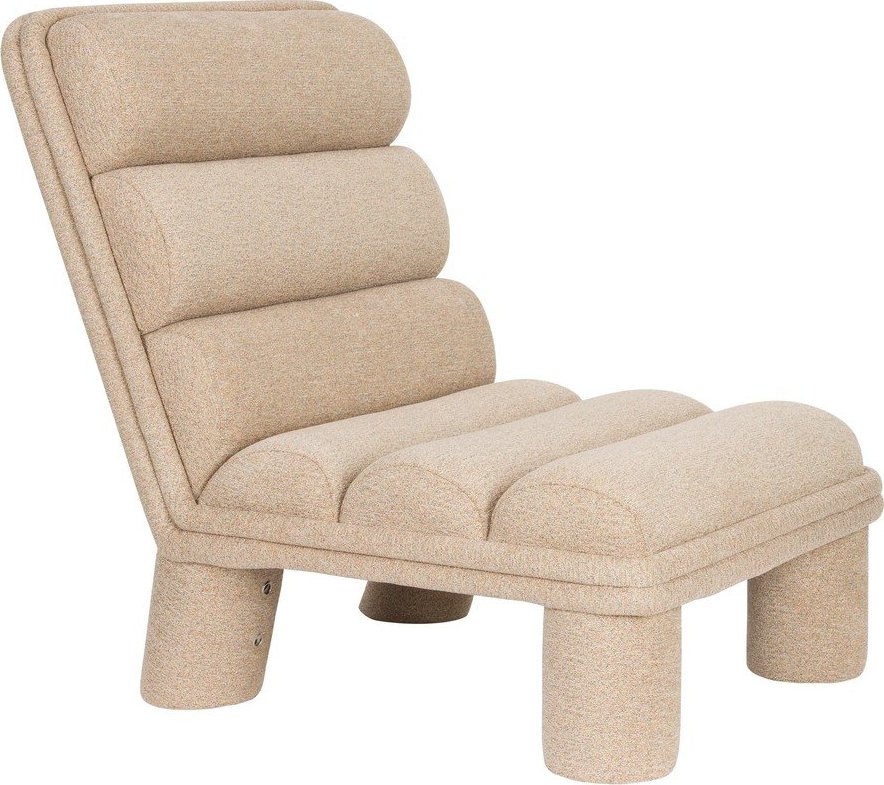 Béžové křeslo z textilie bouclé Fern – Dutchbone Dutchbone
