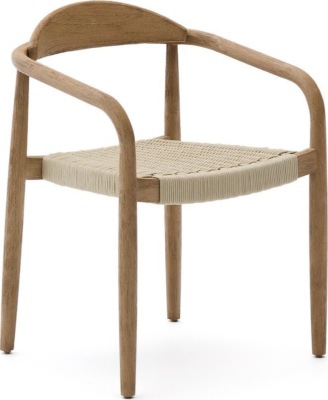 Béžové/v přírodní barvě dřevěné jídelní křeslo Nina – Kave Home Kave Home
