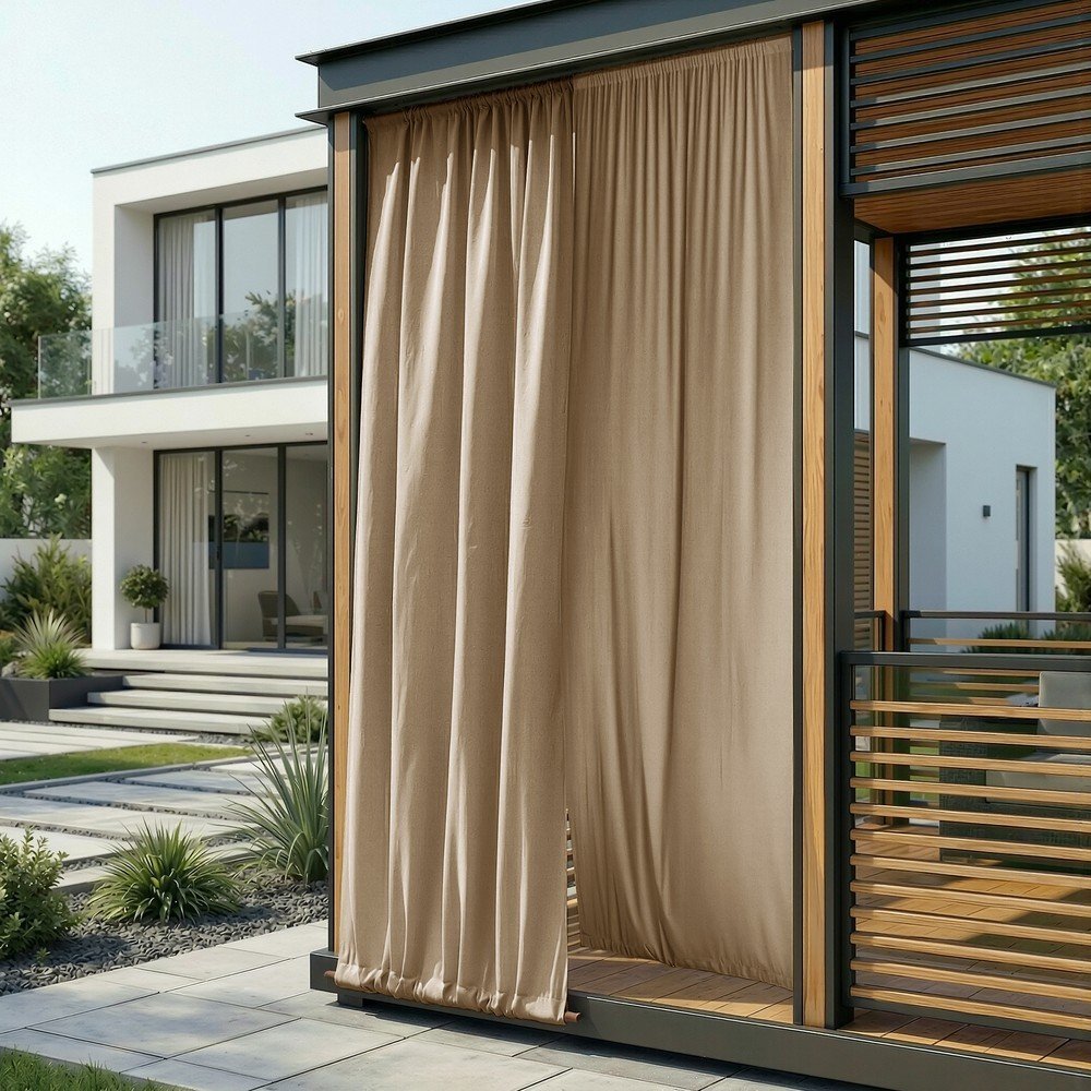 Béžový dimout/venkovní závěs 300x250 cm Calisto – Filumi Filumi