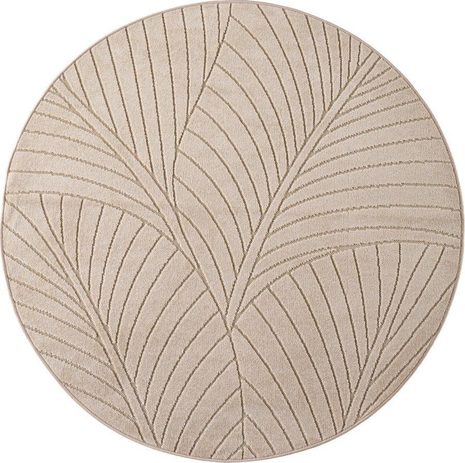 Béžový kulatý vnitřní a venkovní koberec ø 80 cm Nova 1203 – Ayyildiz Carpets Ayyildiz Carpets