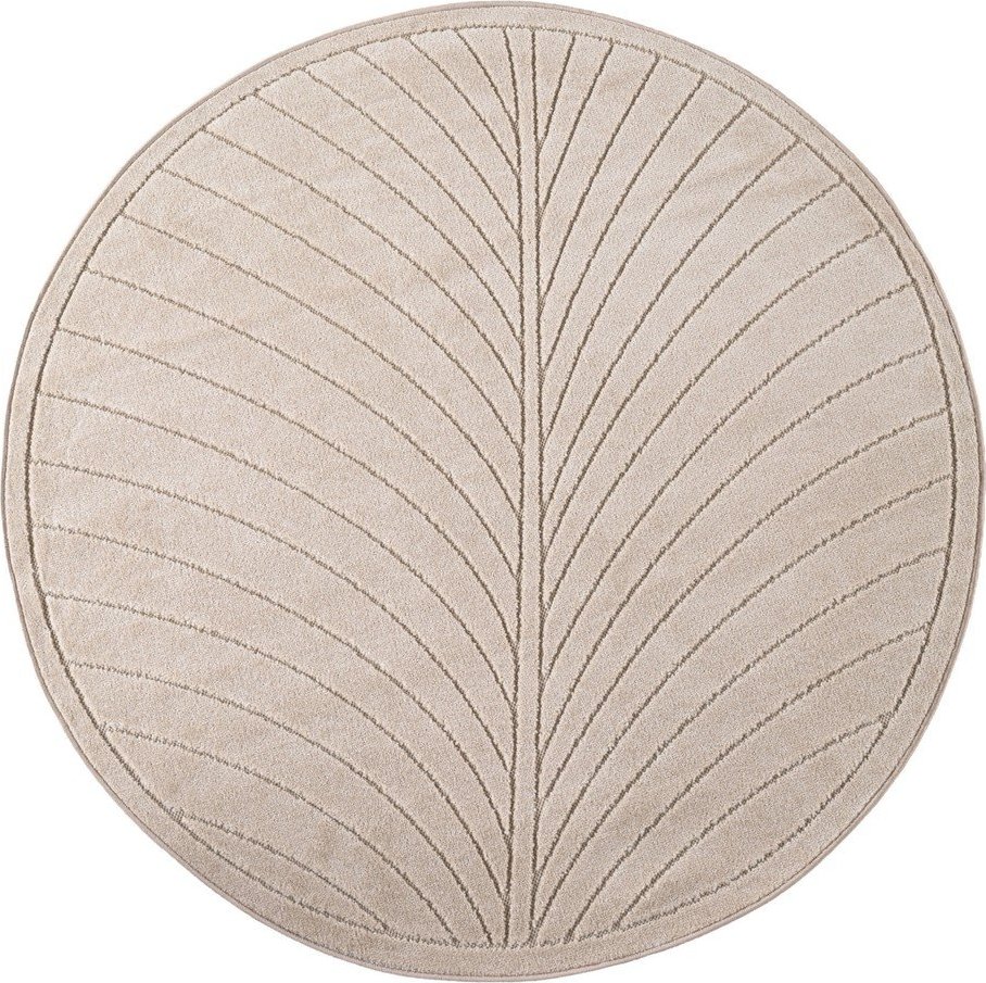 Béžový kulatý vnitřní a venkovní koberec ø 80 cm Nova 1204 – Ayyildiz Carpets Ayyildiz Carpets