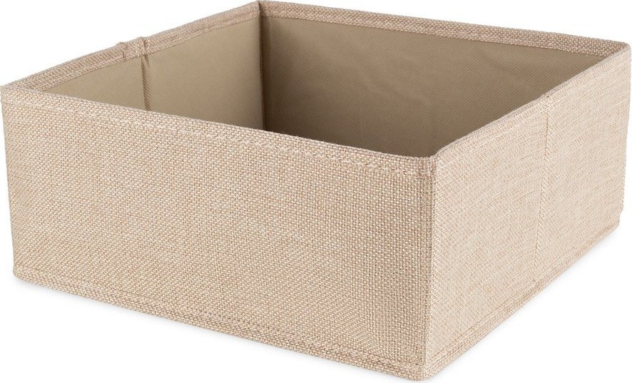 Béžový látkový úložný box 28x12x12 cm Sandy – Compactor Compactor