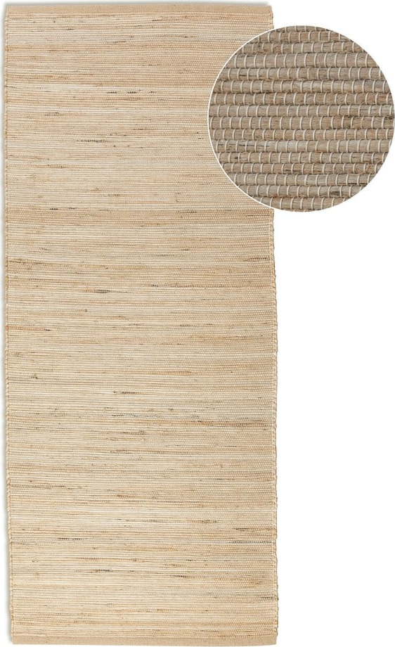 Béžový oboustranný/ručně tkaný běhoun s příměsí juty 80x200 cm Handloom – Hanse Home Hanse Home