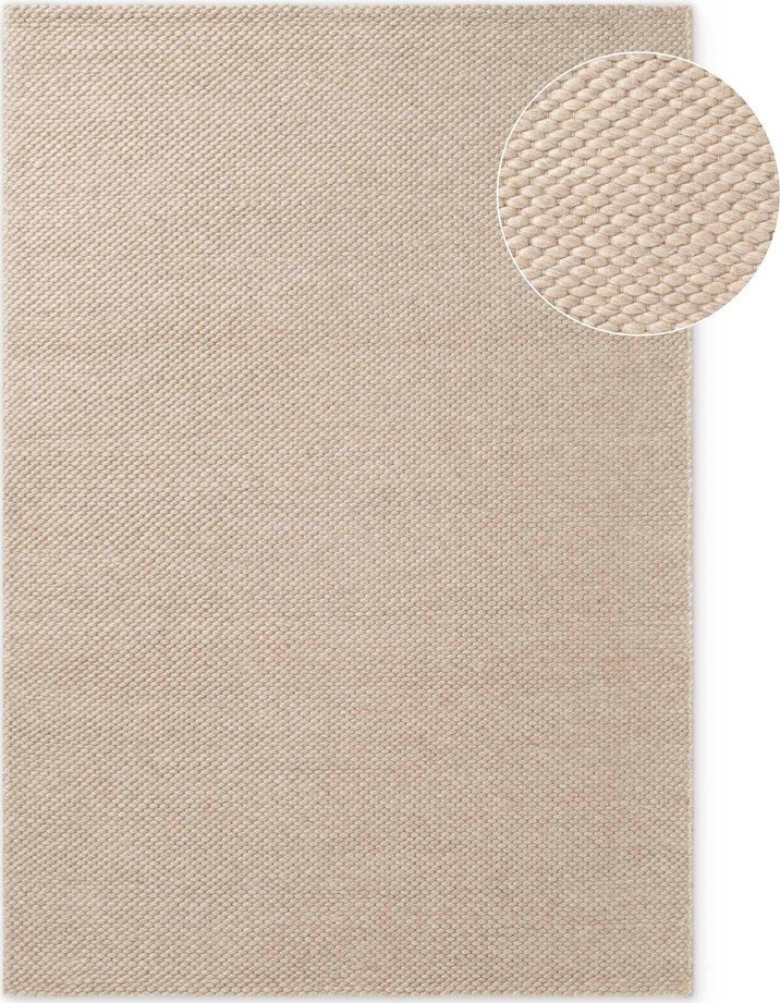 Béžový ručně tkaný vlněný koberec 160x230 cm Lyon Beans – Elle Decoration Elle Decoration