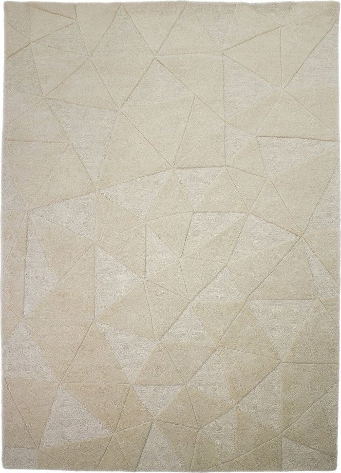 Béžový ručně tkaný vlněný koberec 200x290 cm Shard – Flair Rugs Flair Rugs