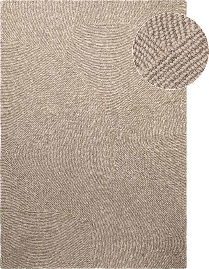 Béžový ručně tkaný vlněný koberec 200x300 cm Calmio – Hanse Home Hanse Home