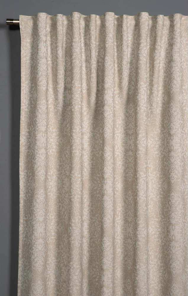 Béžový zatemňovací/termo závěs z žakáru 140x245 cm Ornament – Sehlbach Sehlbach