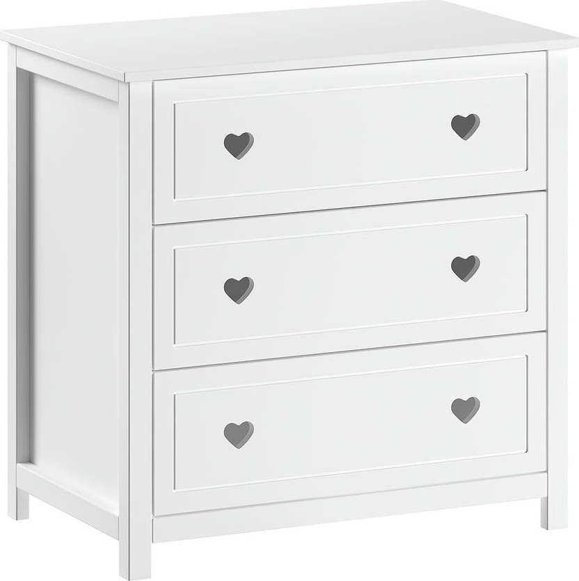 Bílá dětská komoda 90x89x57 cm Amori – Vipack Vipack