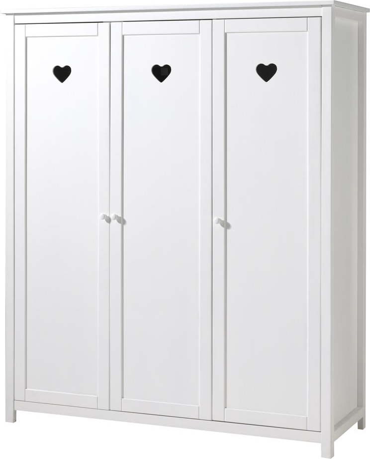 Bílá dětská šatní skříň 159x191x57 cm Amori – Vipack Vipack