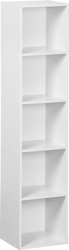 Bílá knihovna 30x24x132 cm Cube – Casa Selección Casa Selección