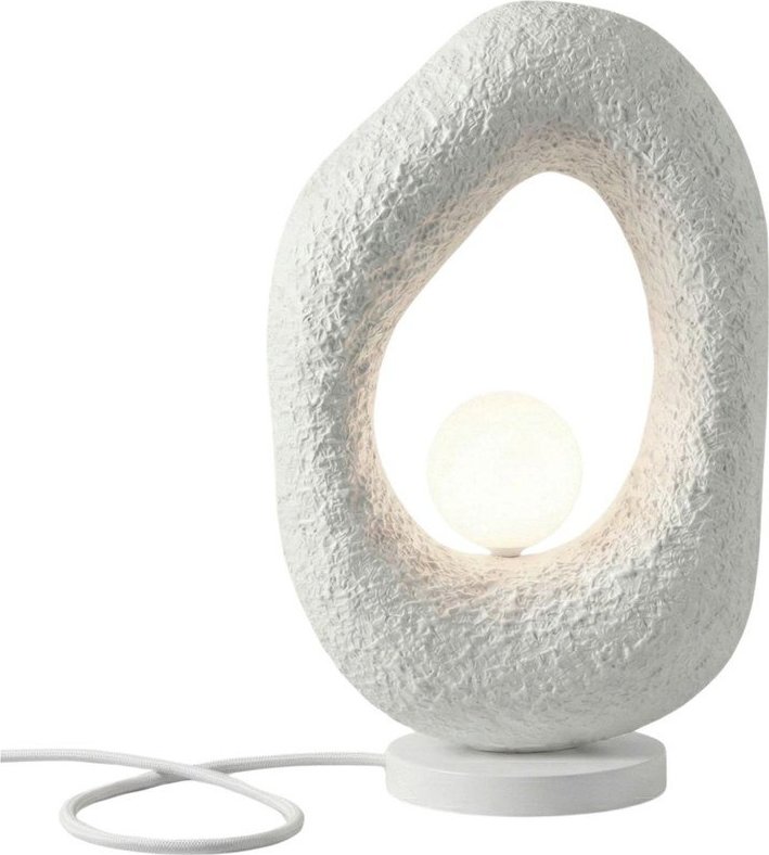 Bílá kovová stolní lampa (výška 50 cm) Lore – Opviq lights Opviq lights
