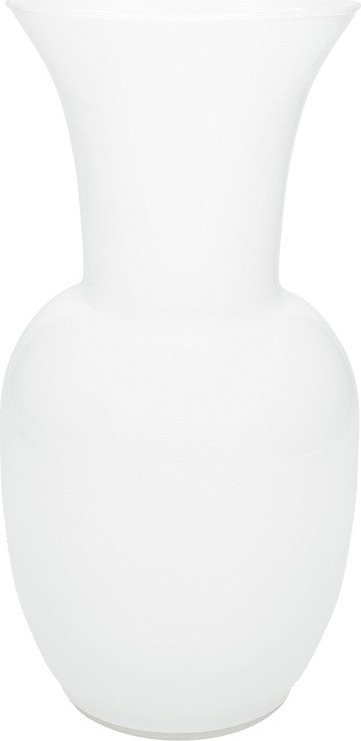 Bílá skleněná váza (výška 26 cm) – Brandani Brandani