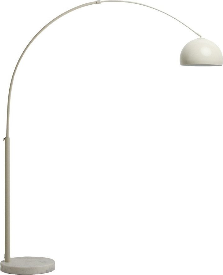 Bílá stojací lampa s kovovým stínidlem (výška 160 cm) Madali – Kave Home Kave Home