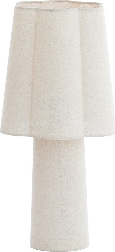 Bílá stolní lampa s textilním stínidlem (výška 50 cm) Musaby – Light & Living Light & Living