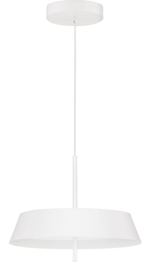 Bílé hliníkové LED stmívatelné závěsné svítidlo ø 45 cm Velio – Nova Luce Nova Luce