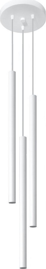 Bílé kovové závěsné svítidlo ø 20 cm Fideus – Sollux Sollux