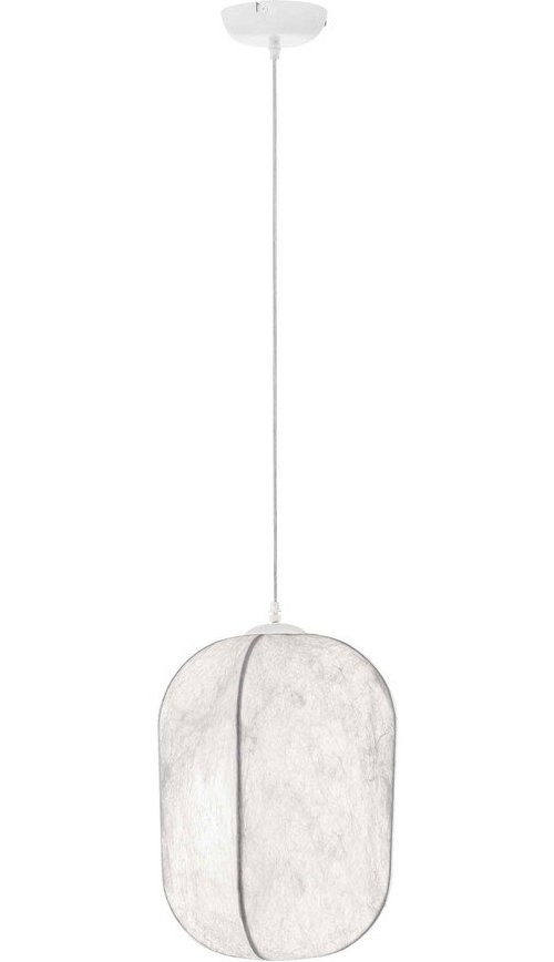 Bílé kovové závěsné svítidlo s textilním stínidlem ø 30 cm Pierida – Nova Luce Nova Luce