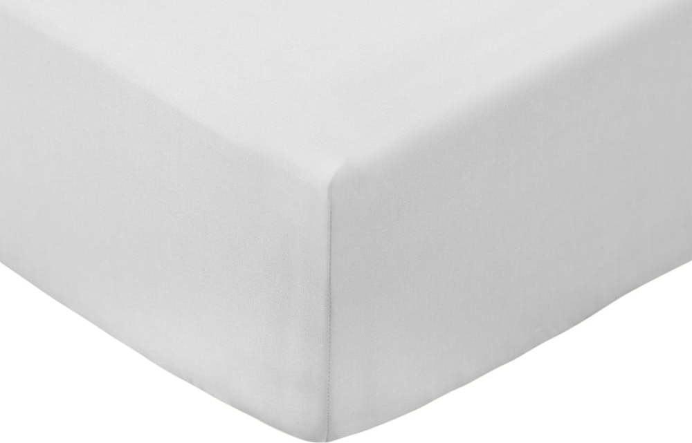 Bílé napínací prostěradlo z bavlněného perkálu 90x190 cm Cotton Percale – Bianca Bianca