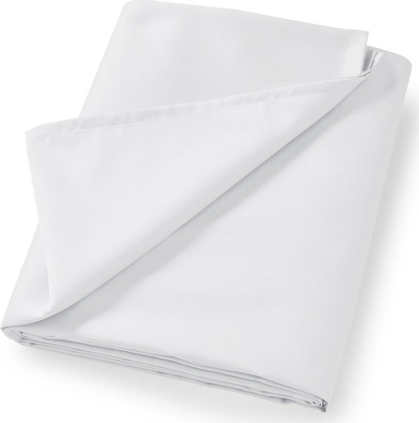 Bílé prostěradlo z bavlněného saténu 180x260 cm Cotton Sateen – Bianca Bianca