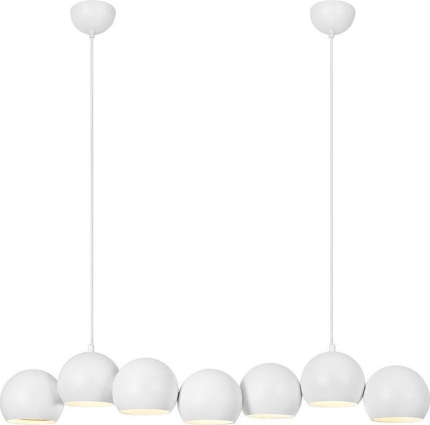 Bílé závěsné svítidlo s kovovým stínidlem Cupolo – Markslöjd Markslöjd