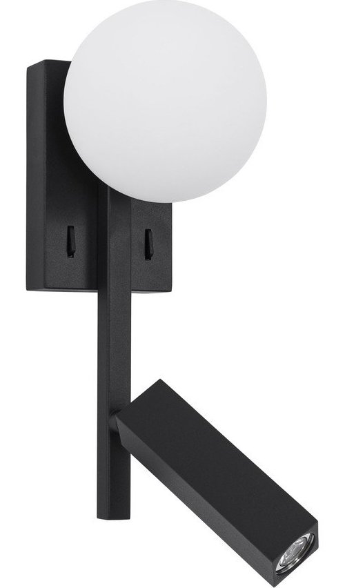 Bílé/černé kovové LED nástěnné svítidlo s ohybatelnou konstrukcí Joline – Nova Luce Nova Luce
