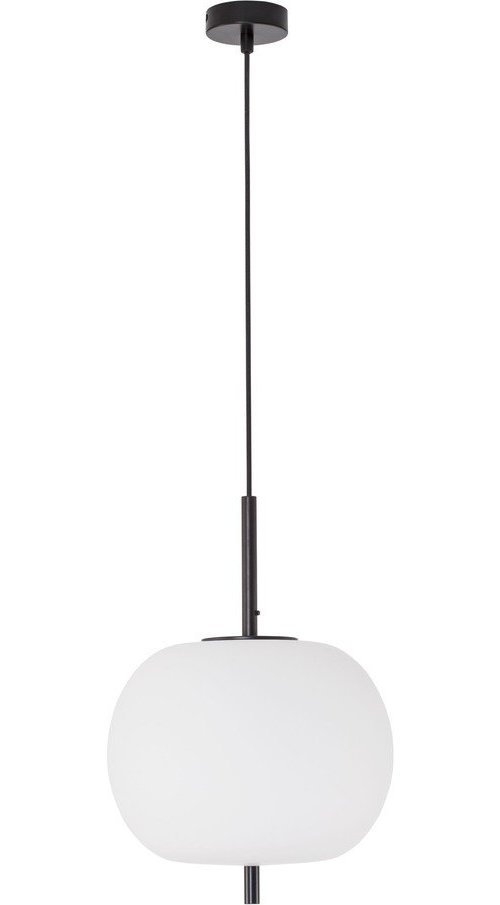 Bílé/černé skleněné závěsné svítidlo ø 30 cm Lato – Nova Luce Nova Luce