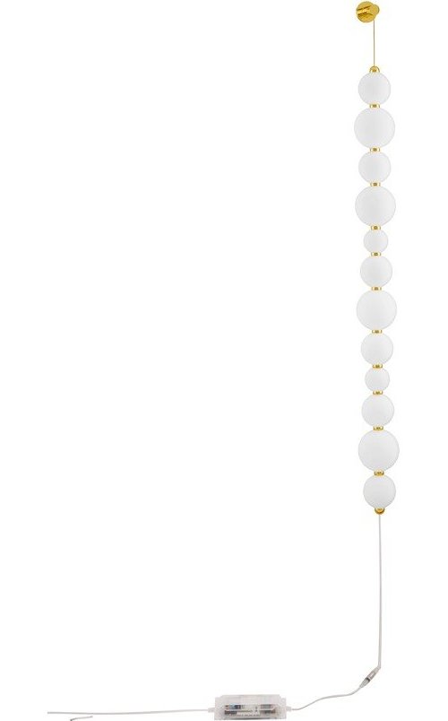 Bílé/ve zlaté barvě kovové LED stmívatelné nástěnné svítidlo Perla – Nova Luce Nova Luce