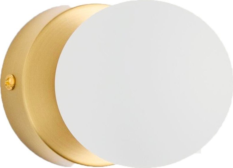 Bílé/ve zlaté barvě kovové nástěnné svítidlo ø 8 cm Brisia – Kave Home Kave Home