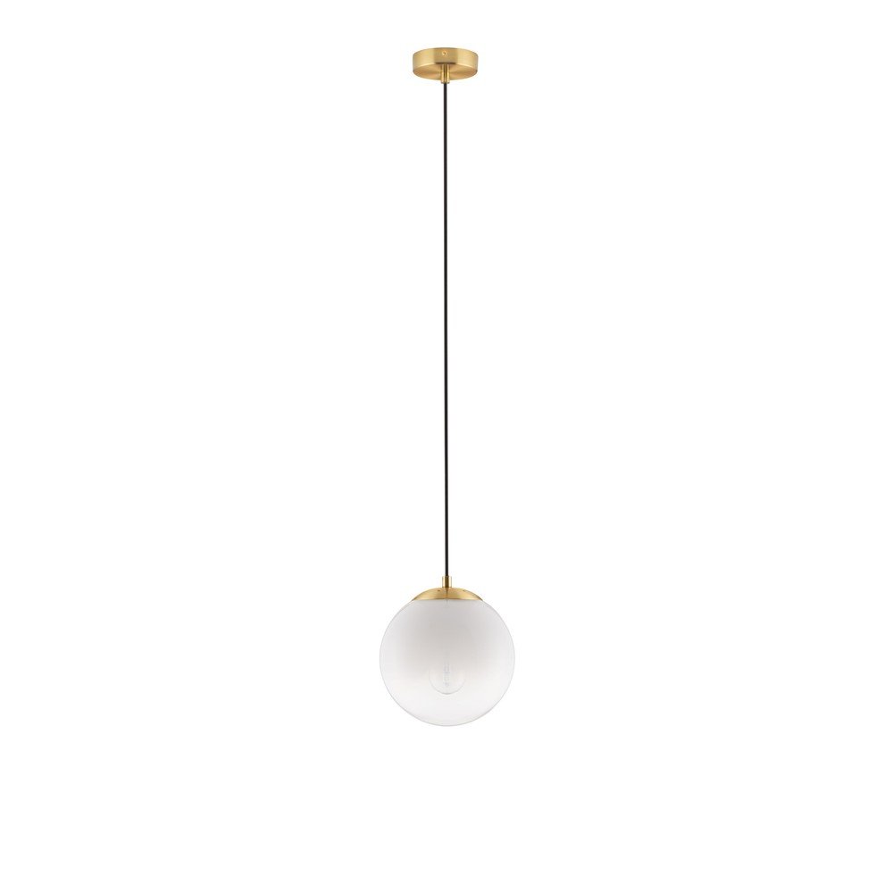 Bílé/ve zlaté barvě skleněné závěsné svítidlo ø 20 cm Vita – Nova Luce Nova Luce