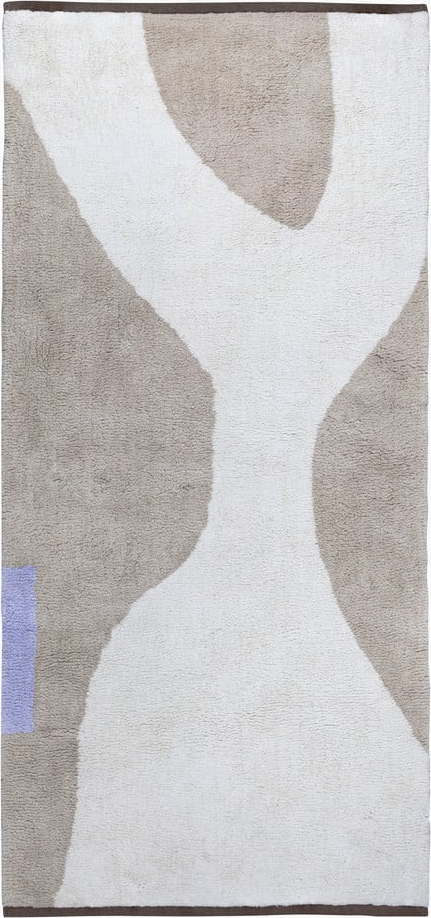 Bílo-béžový pratelný bavlněný běhoun 70x150 cm Figura – Mette Ditmer Denmark Mette Ditmer Denmark