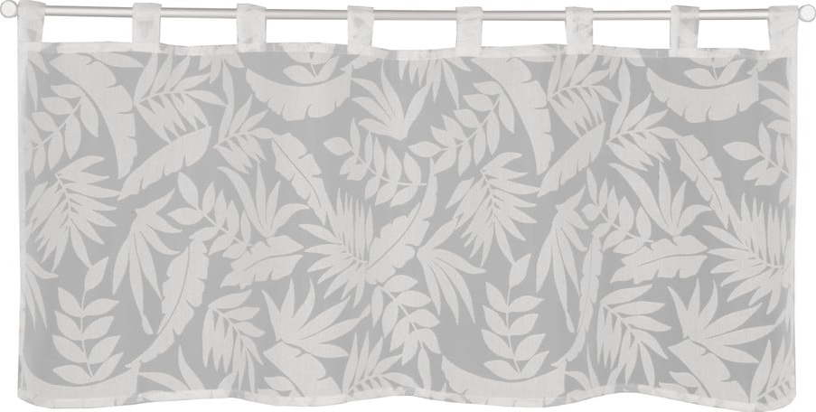 Bílo-šedá záclona 120x45 cm Calista – Sehlbach Sehlbach