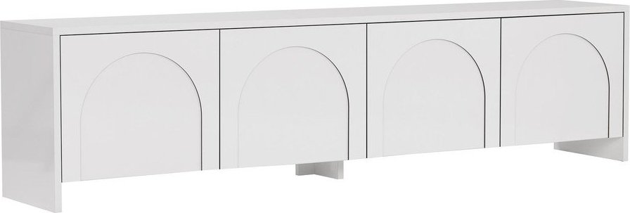 Bílý TV stolek 180x45x32 cm Aurelia – Kalune Design Kalune Design