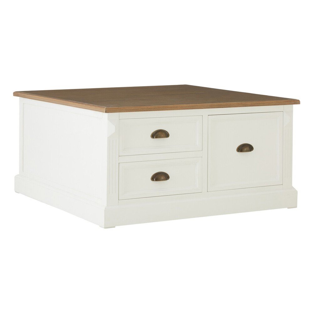 Bílý konferenční stolek v dekoru jedle 90x90 cm Hardwick – Premier Housewares Premier Housewares
