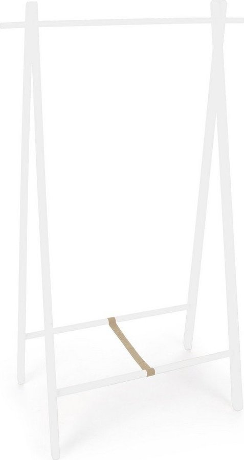 Bílý stojan na oblečení z březového dřeva 91x151x50 cm Daiki – Yes Everyday Yes Everyday