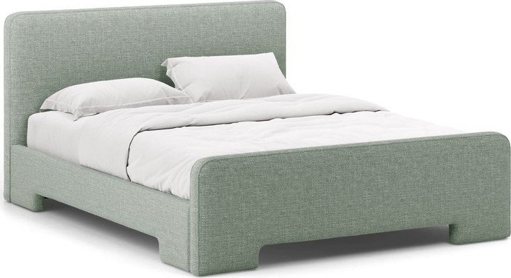 Čalouněná dvoulůžková postel s roštem 160x200 cm v mentolové barvě Eda – Micadoni Micadoni