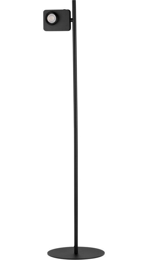 Černá hliníková LED stojací lampa s ohybatelnou konstrukcí/stmívatelná (výška 131 cm) Kedros – Nova Luce Nova Luce