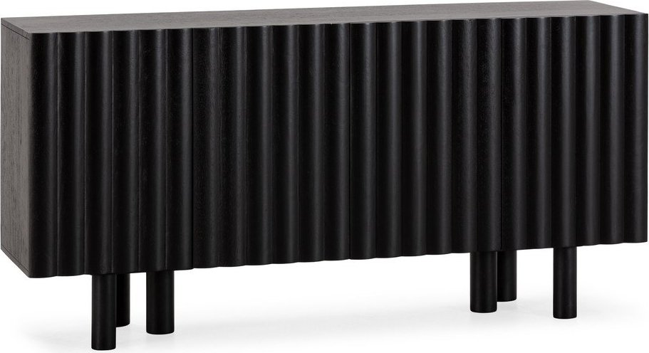 Černá komoda z mangového dřeva 160x80x40 cm Tamira – MOME Mome